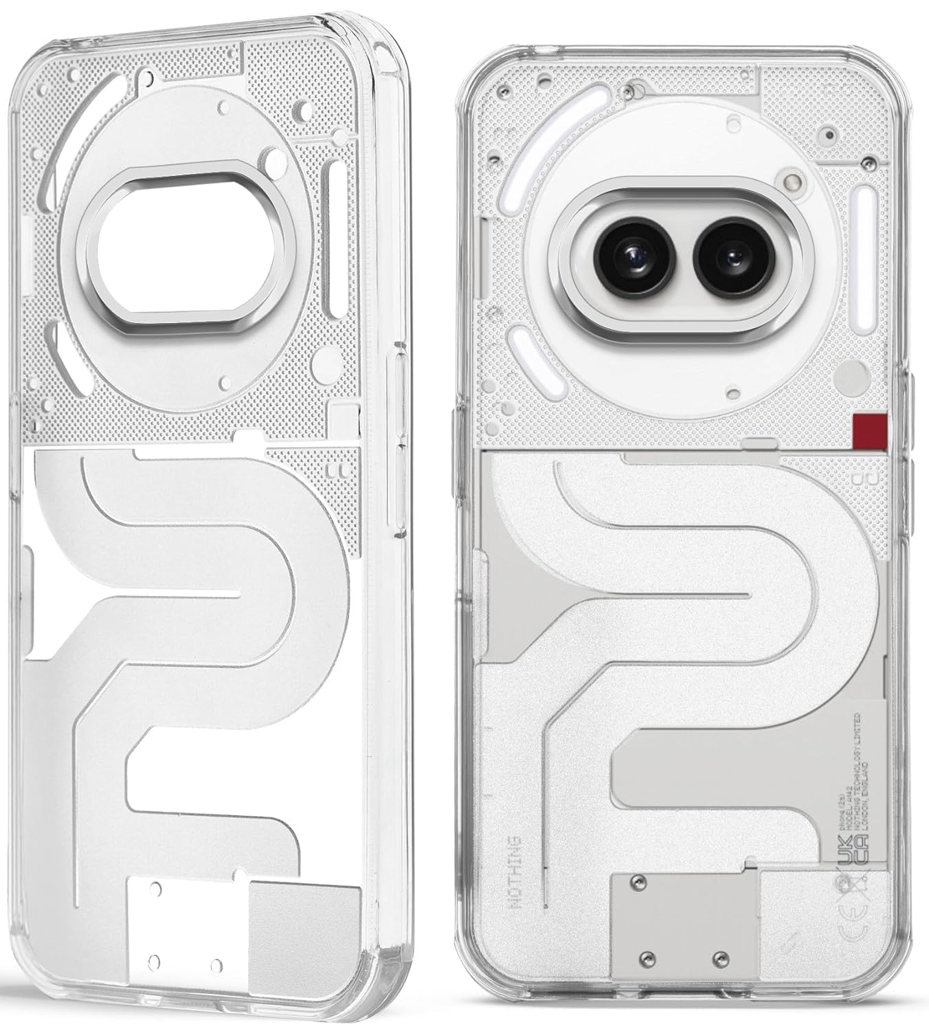 LEMCAS Matte Finish Shockproof & Transparent Protective Design Anti-Slip Grip Camera Protection Back Cover for Nothing Phone 2a (Clear Matte Finish) (B0D2HHPZQB) Amazon Price History, Amazon Price Tracker