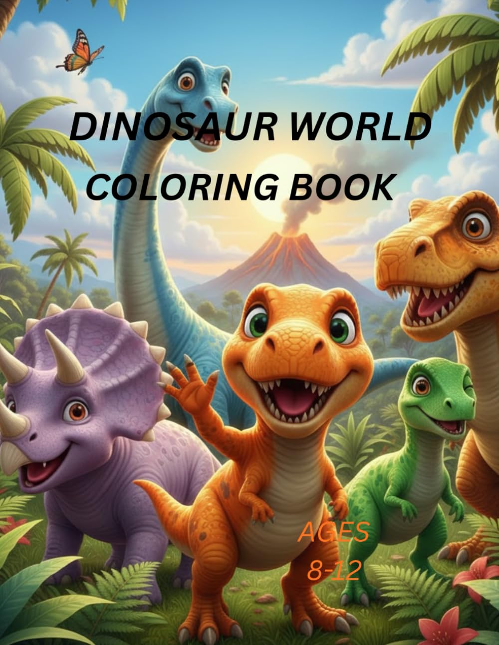 Dinosaur World Coloring Book