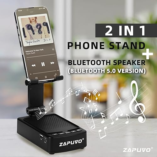 Miniatura 2 de Soporte para teléfono celular con altavoz Bluetooth inalámbrico para papá, regalos de Navidad de hija, hijo, niños, esposa, regalos de aniversario