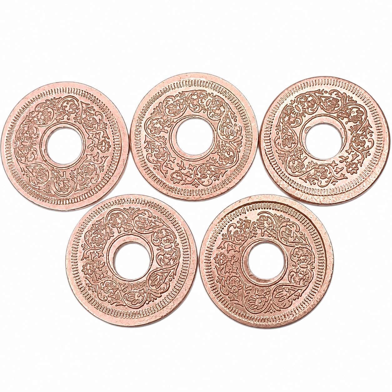 Pure Copper Coin | Sikka for Pooja, Astrological & Lal Kitab Remedy | Sacred Copper Coins for Havan, Vastu, Grah Pravesh, Temple & Daily Pooja (5, Copper Coin with Hole)-picture-13