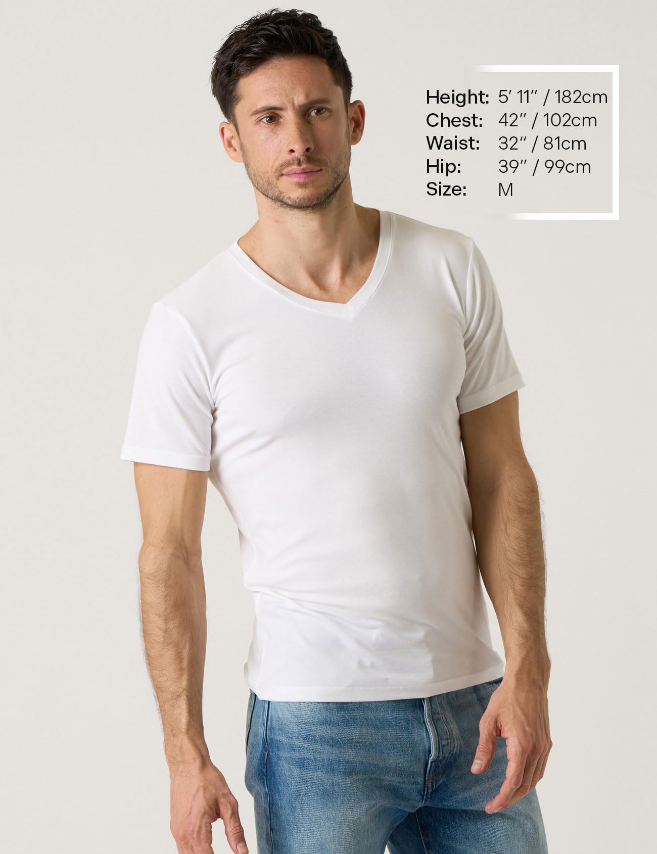 LAPASA Pacco da 2 T-Shirt Uomo Pacco da 2 Micromodal Maglietta Intima Girocollo Canottiera a Maniche Corte Regular Fit M07 M08