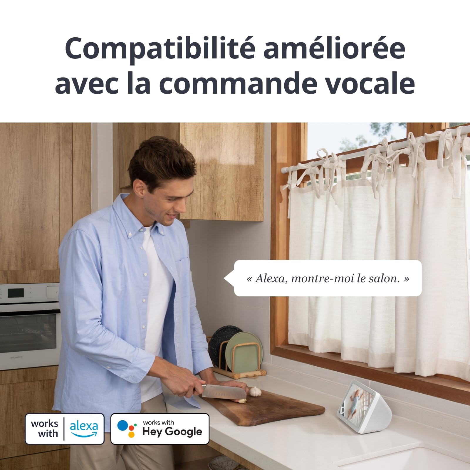 SwitchBot Caméra de sécurité pour la maison 5 MP - Pan/Tilt Kam 3K Super HD - Wi-Fi 2,4 GHz - Pour moniteur de bébé/animal - Suivi des mouvements à 360° - Mode privé - Vision des couleurs - Alexa