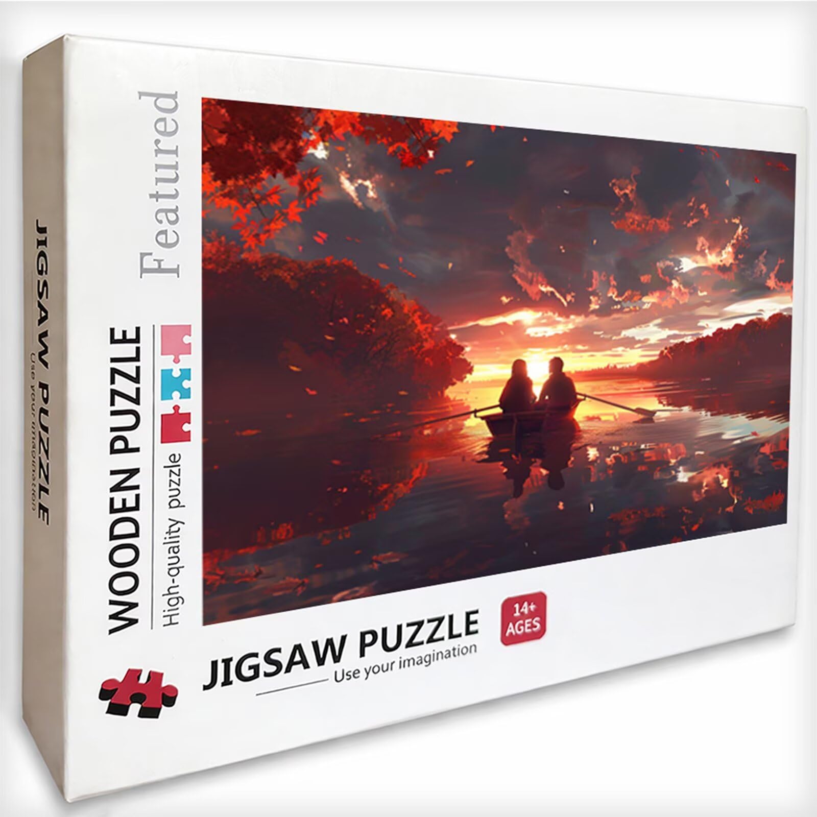 Sunset Puzzle Madera 4000 Piezas, Paisaje Puzzle Adultos con Caja 141x87cm, Rompecabezas Desafiante, para Hombres Mujeres Adolescente, Juegos de Rompecabezas Creativos, Decoracion Hogar Regalo, E-7343