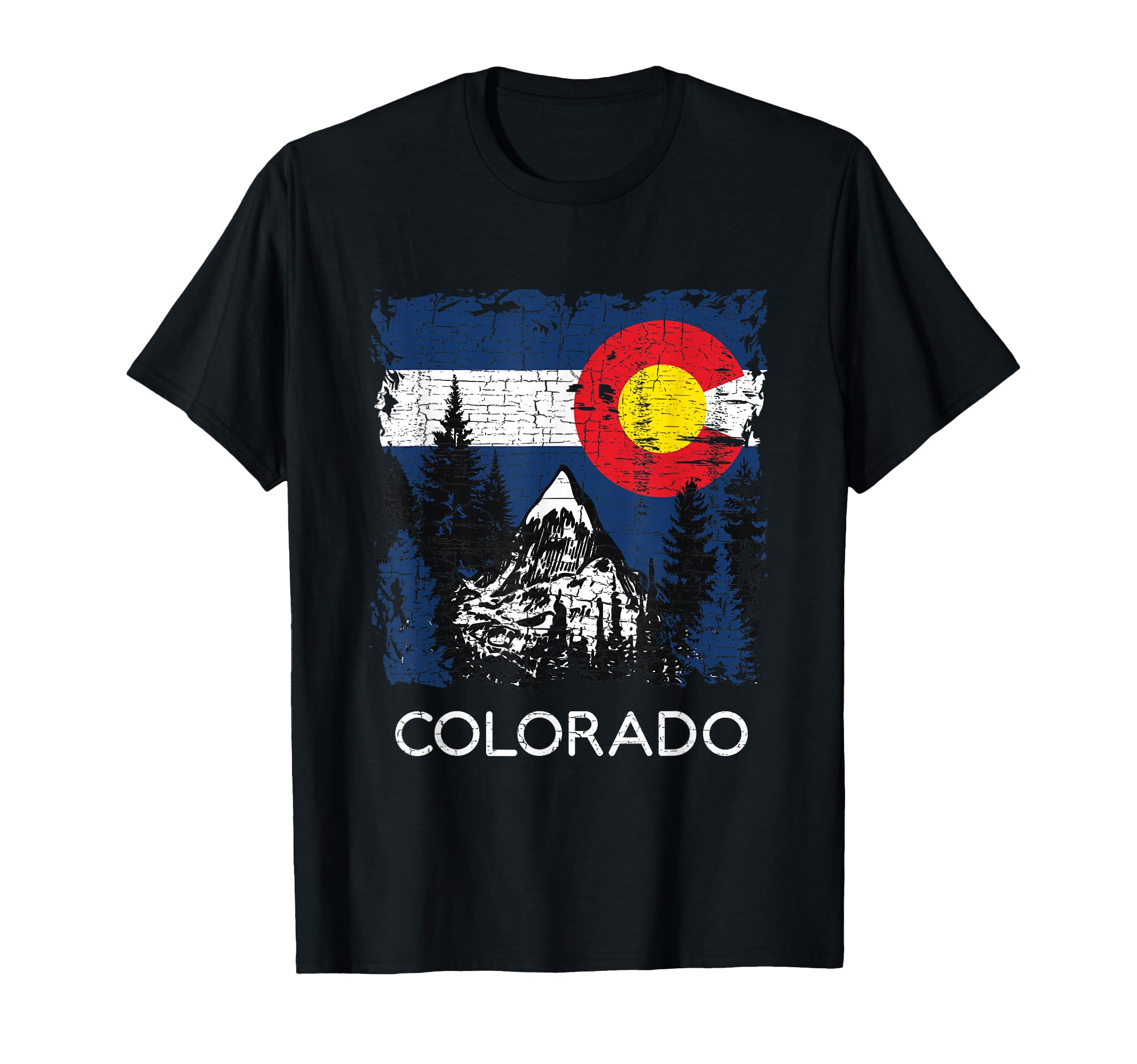 Colorado Flag Mountain T-Shirt