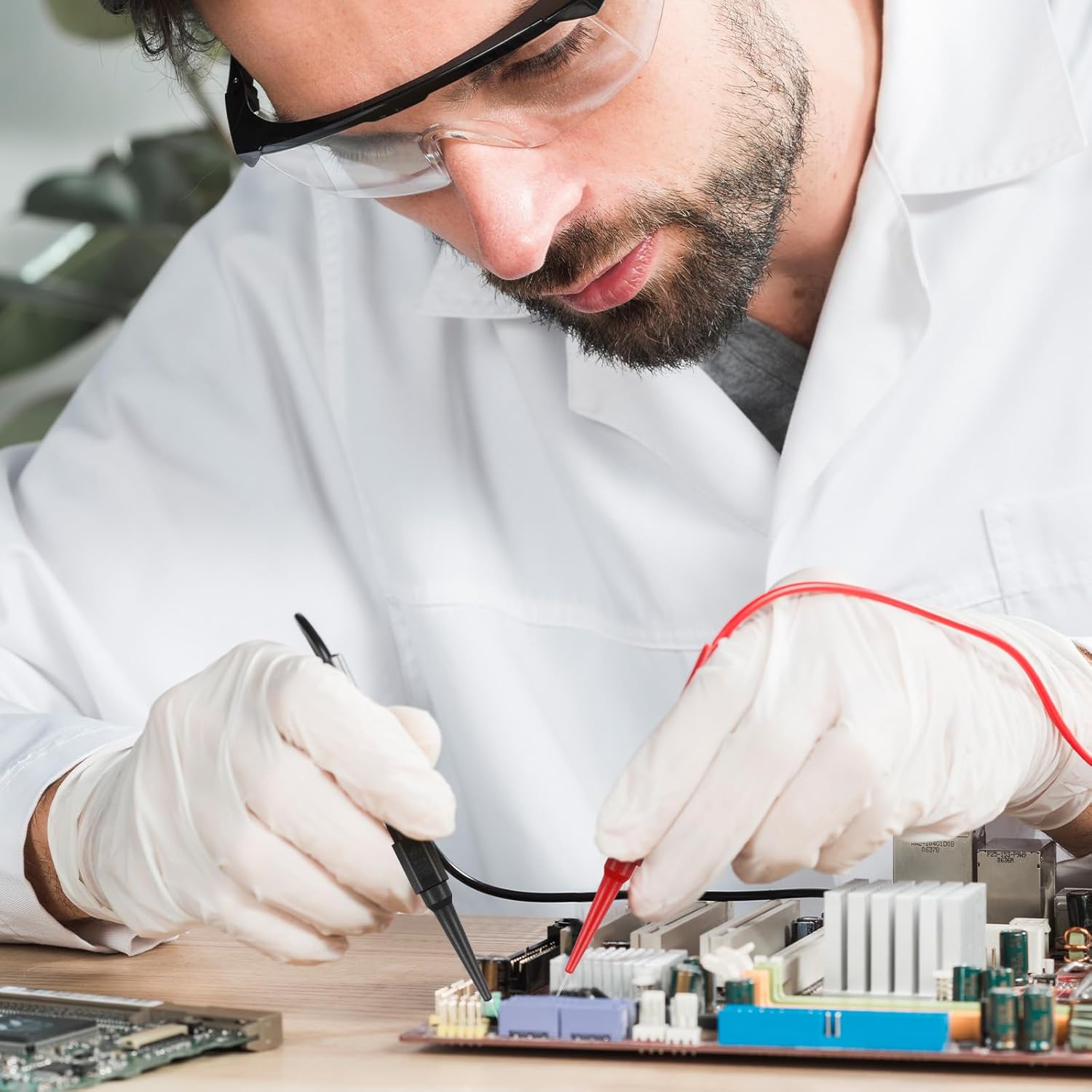 4Pcs 0.7mm Test Probe Pins, Multimeter Probes Non-Destructive Insulation Wire Piercing Needle, Stainless Steel Back Probe Pins, Super Tip Multimeter Probes for Banana Socket Plug, Car Tester Probes - Image 7