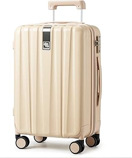 29 Inch Luggage Suitcases With Spinner Wheels Lightweight PC hardside Rolling Suitcase With TSA Lock, Checked-Large 29-Inch(Cuba Sand)