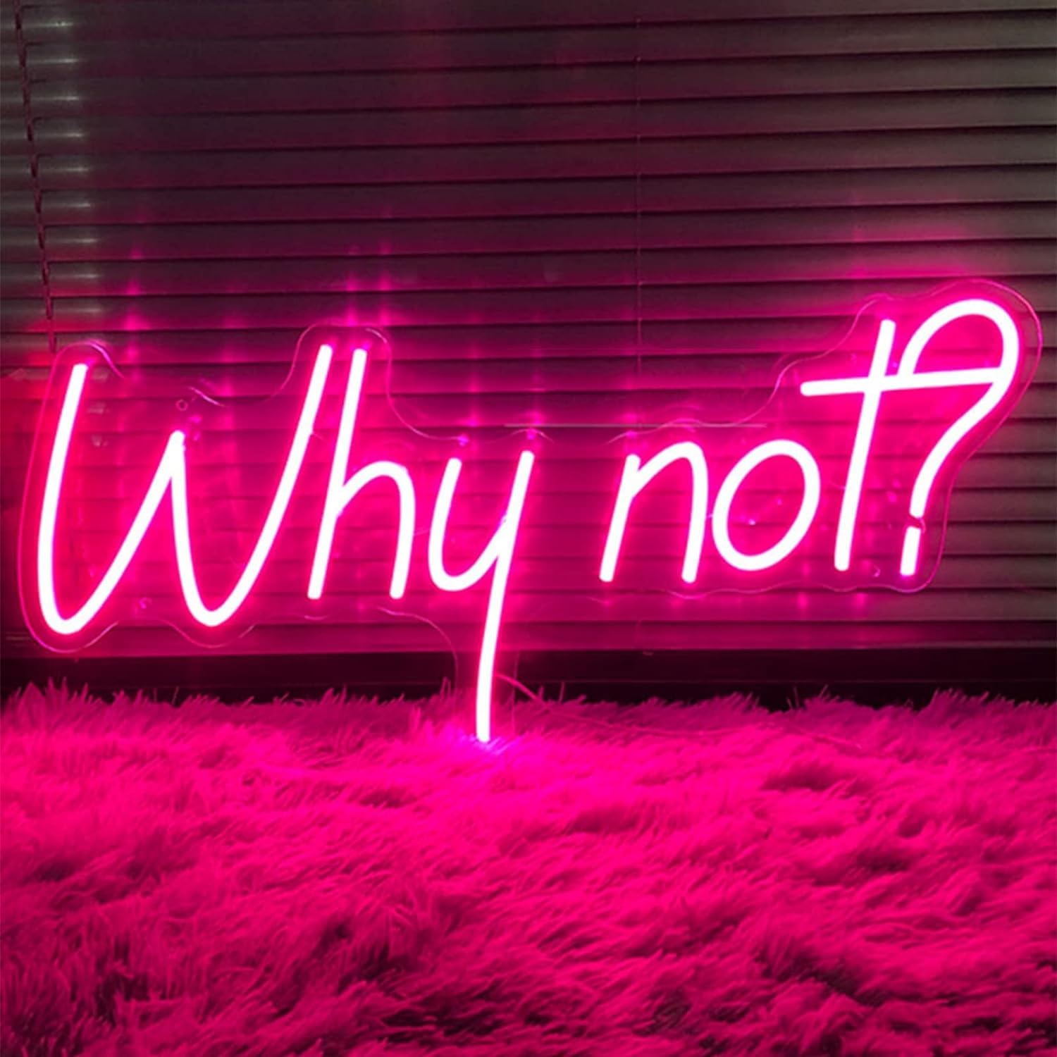 KIJyfgTR Custom Neon Signs, Bar Store Decor Pink LED Neon Lights, Wall Hanging Acrylic Night Lighting Luminescent Signboard,55x23cm