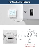 BEOK TOL47WIFI Okos WiFi Termosztát Gáz/Víz Kazánhoz és Padlófűtéshez - Programozható, Alexa és Google Asszisztens Kompatibilis 2