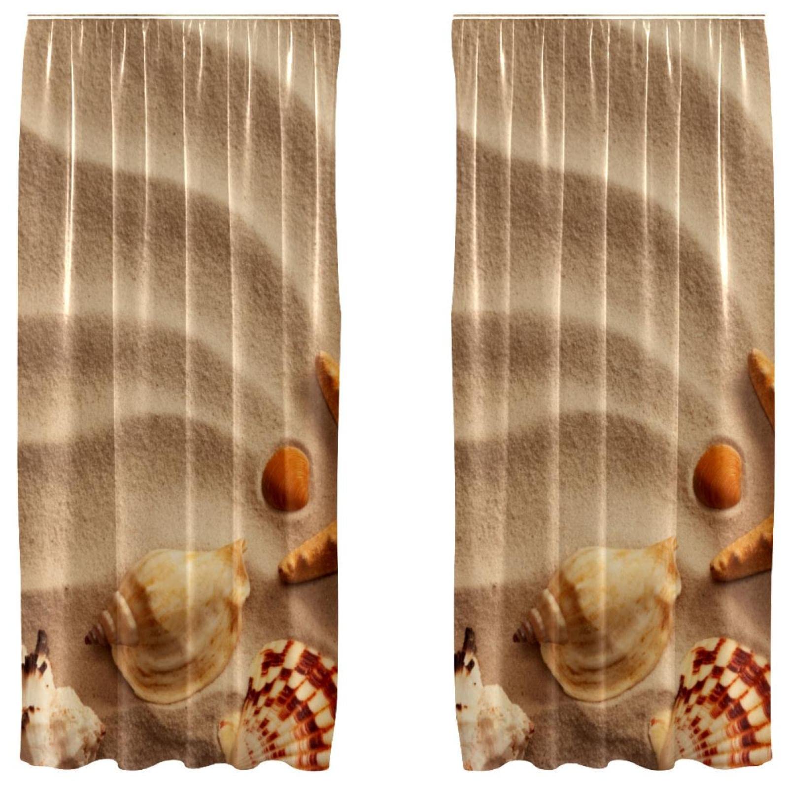 Rideaux occultants plage en tissu microfibre premium au drapé élégant et fluide