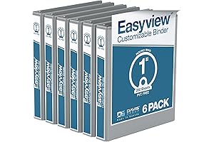 EasyView Premium Grey 1 Inch Binder