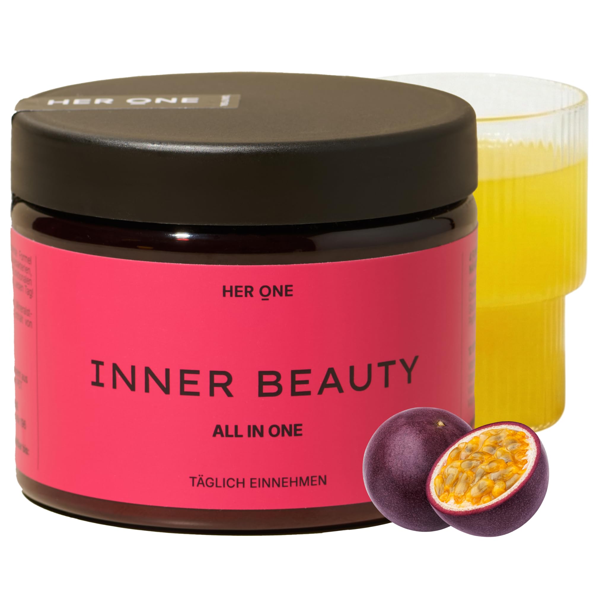 HER ONE INNER BEAUTY All in One Limited Edition | Complejo de vitaminas en alta dosis | multivitaminas y minerales para mujeres | multivitaminas y minerales | Bebida de belleza | 30 porciones