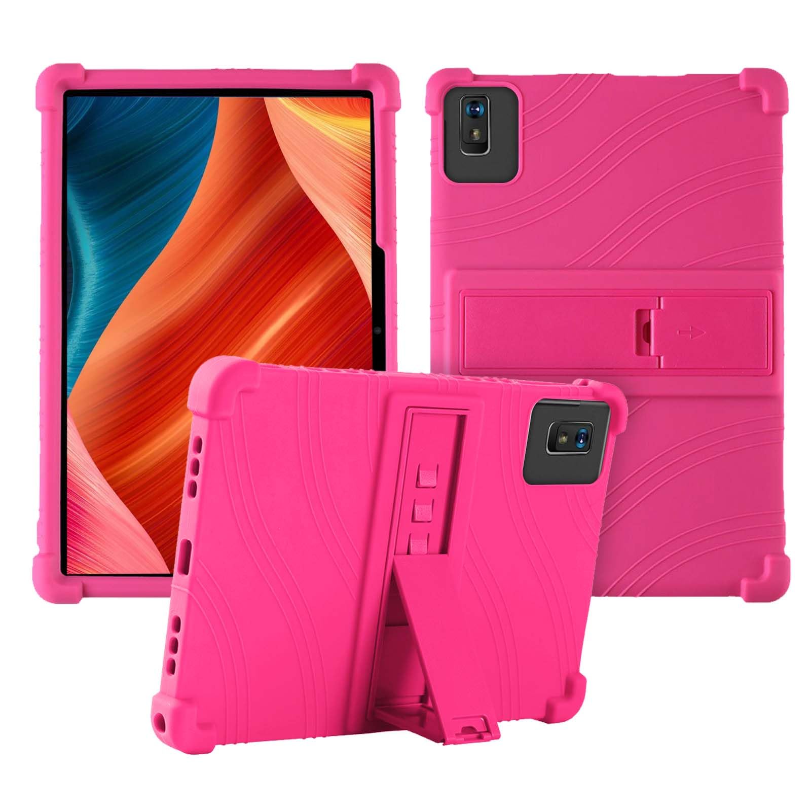 Case for AOCWEI X900 Tablet 10 inch,Soft Silicone Protector Cover,Kids Friendly,Adjustable Stand Tablet Cover,4 Corners Thicken Shockproof,Pink