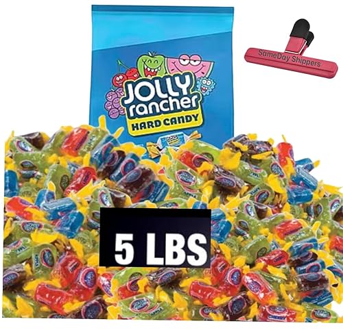 Dulces duros originales de Jolly Ranchers a granel – 5 libras | Bolsa de 360 piezas (5 libras)