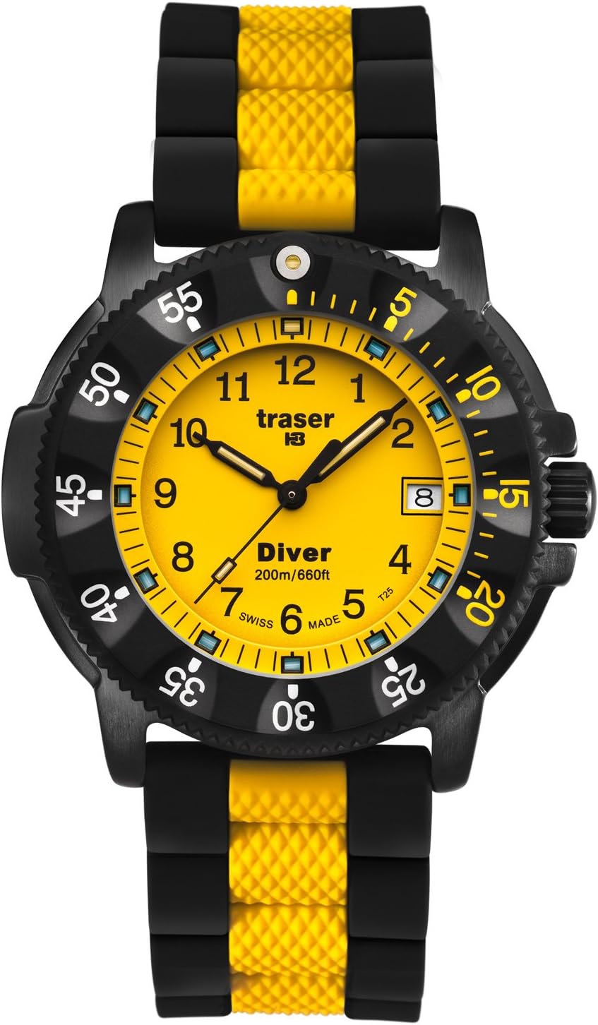 traser swiss H3 watches 100221 Lady Diver Tritium Tactical Silicone St