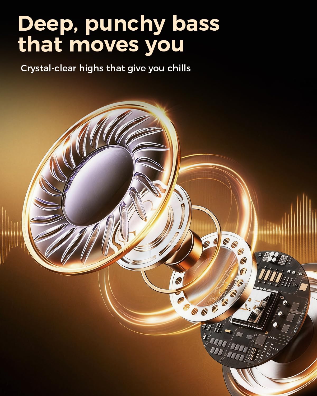 OJW Auriculares abiertos, auriculares ilimitados
