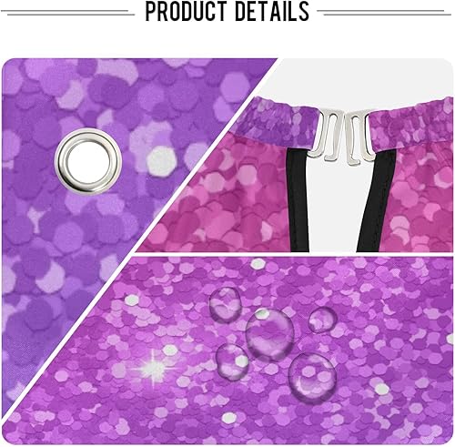 Miniatura 4 de Turquoise Glitter Green Hair Styling Cape Hair Salon Cape Waterproof, 64.9 x 55.1 Inches Polyester Barber Cape