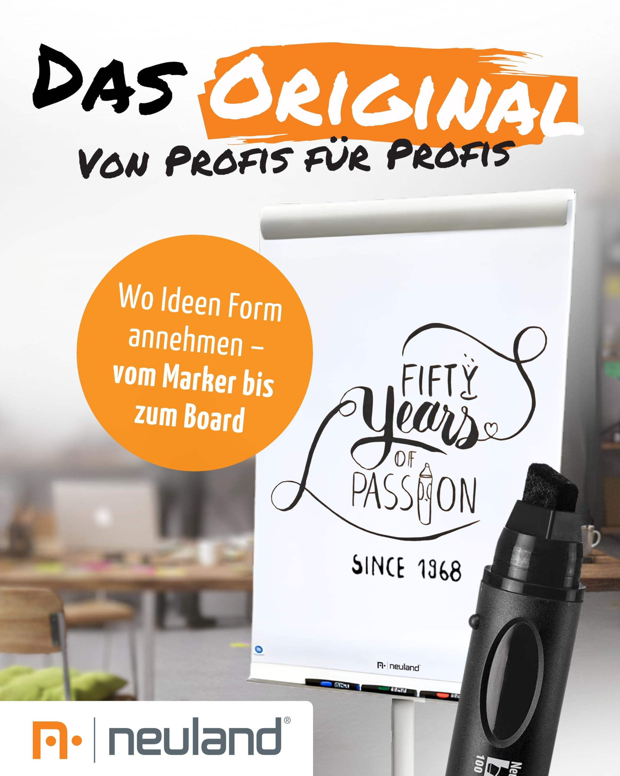 Neuland Marker Starterkit I 8er Mix Set mit verschiedenen Spitzen & Farben I Nachfüllbare & ergonomische Moderationsmarker, Outliner & Fineliner für kreative Visualisierung & Workshops