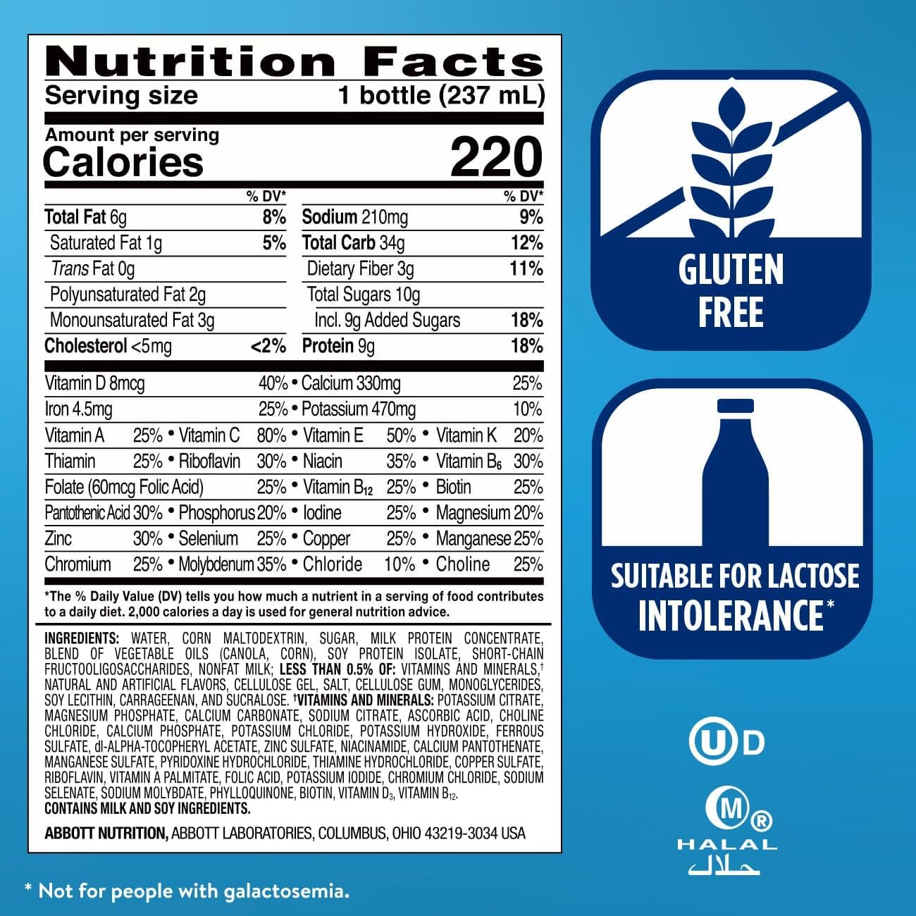 Ensure Original Vanilla Nutrition Shake With Fiber| Meal Rep...