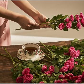 Bella Maison Rose 2'li Porselen Çay Fincanı Seti (270 cc)