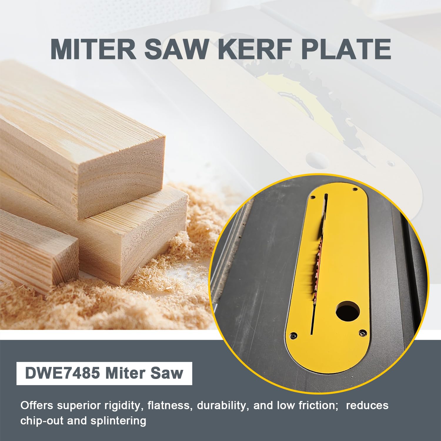 Cncdesigns Zero Clearance Inserts (4-Pack) for DeWalt 744