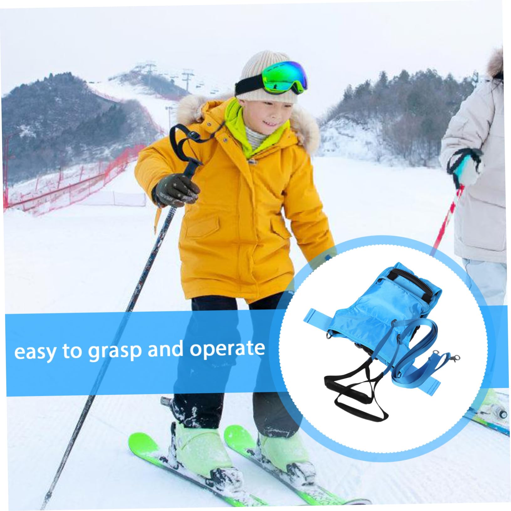 UPKOCH Kit Daccessoires De Ski pour Garçons Et Filles Laisse Dentraînement pour Skier en Toute Sécurité Et en Toute Sécurité