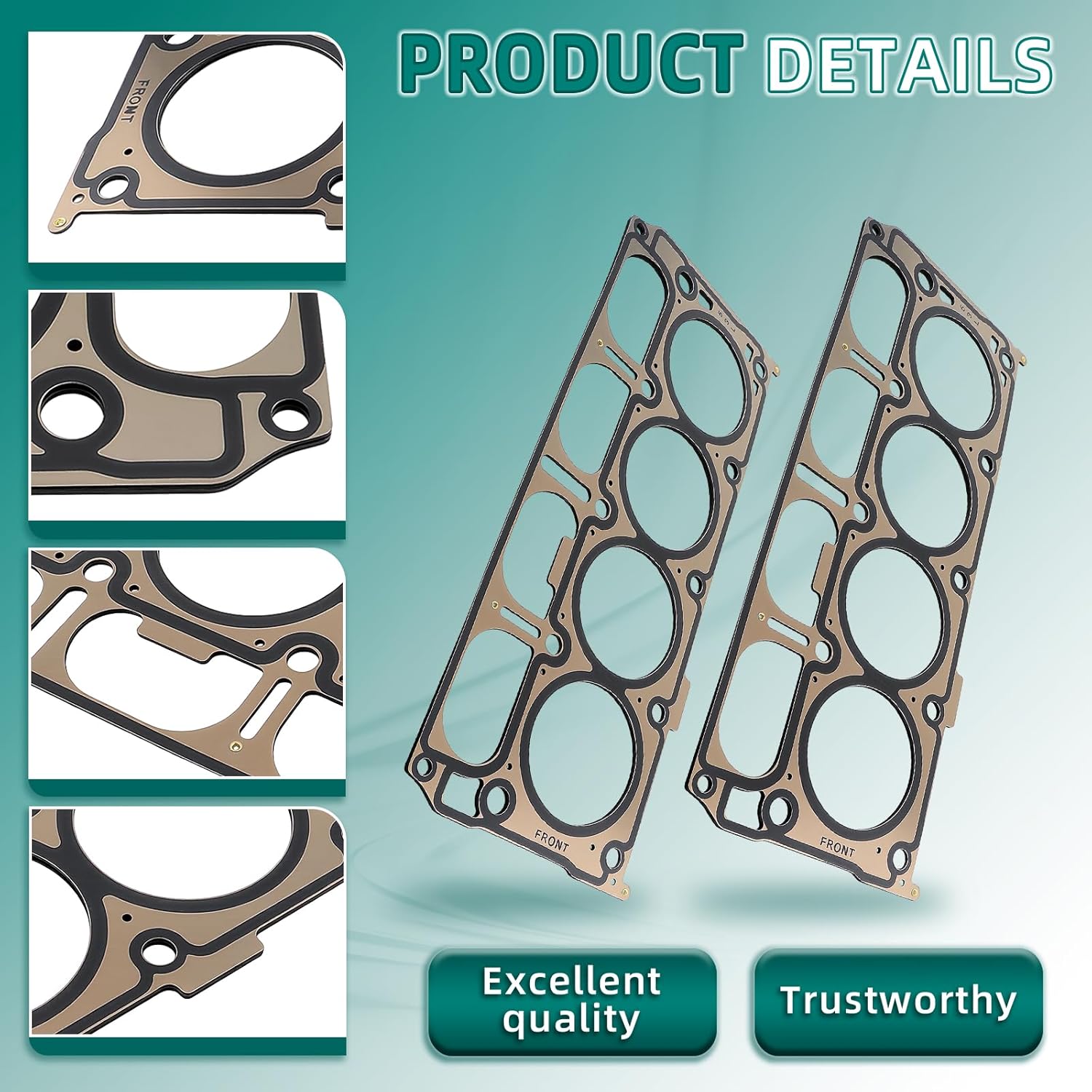AUTOKAY HS26744PT Head Gasket Set Head Bolts Fits for Chevrole Silverado 1500 2014-2019 Suburban 2015-2020 Tahoe 2015-2020 for GMC Sierra 1500 2014-2019 GMC Yukon 2015-2020 Re# ES73121 MA9761314407