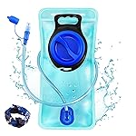 Hydration Bladder, 2.5L Water Bladder for Hiking Backpack Leak Proof Water Reservoir Storage, 2.5 Liter BPA-Free Water Pouch Hydration Pack Replacement for Biking Climbing Cycling Running, Blue