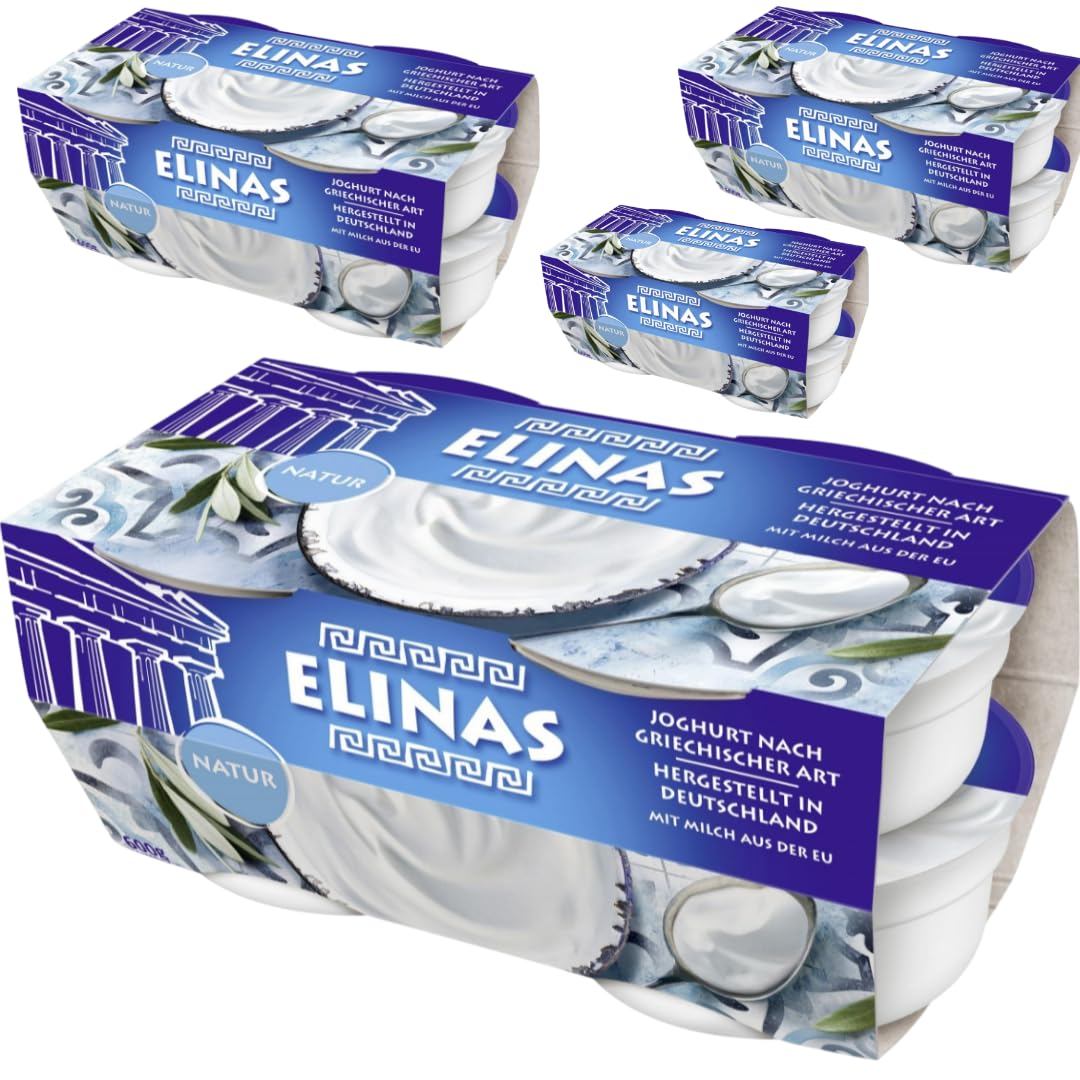 Elinas Joghurt nach griechischer Art Natur 600 Gramm x 4 Stück