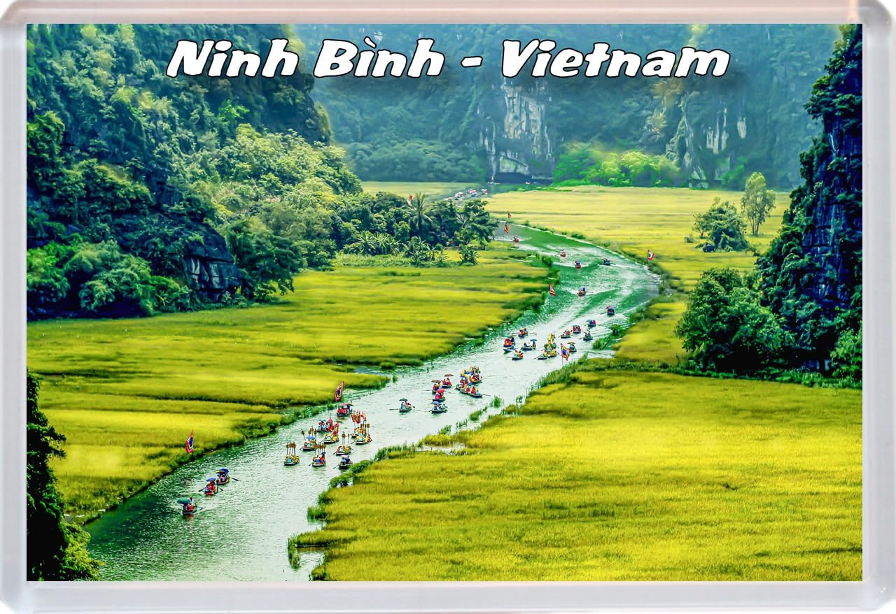 Baked Bean Store Multicolor Ninh Binh - Vietnam - 96 X 67Mm Jumbo Fridge Magnet/Magnets Bbsfhm795