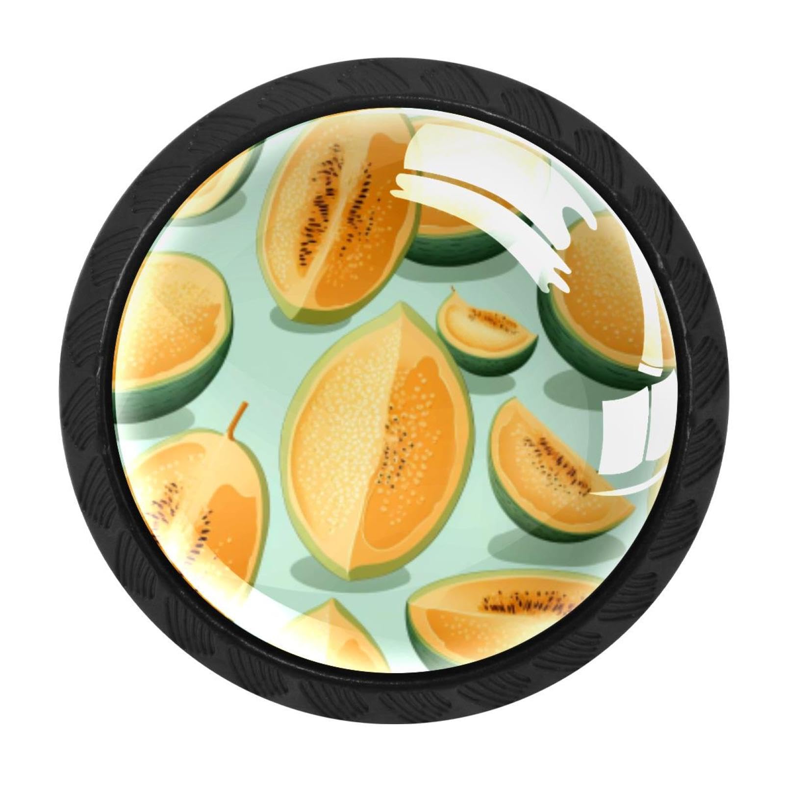 CHENZZZZ 4 Pack Hami Melon Drawer Knob Cabinet Hardware