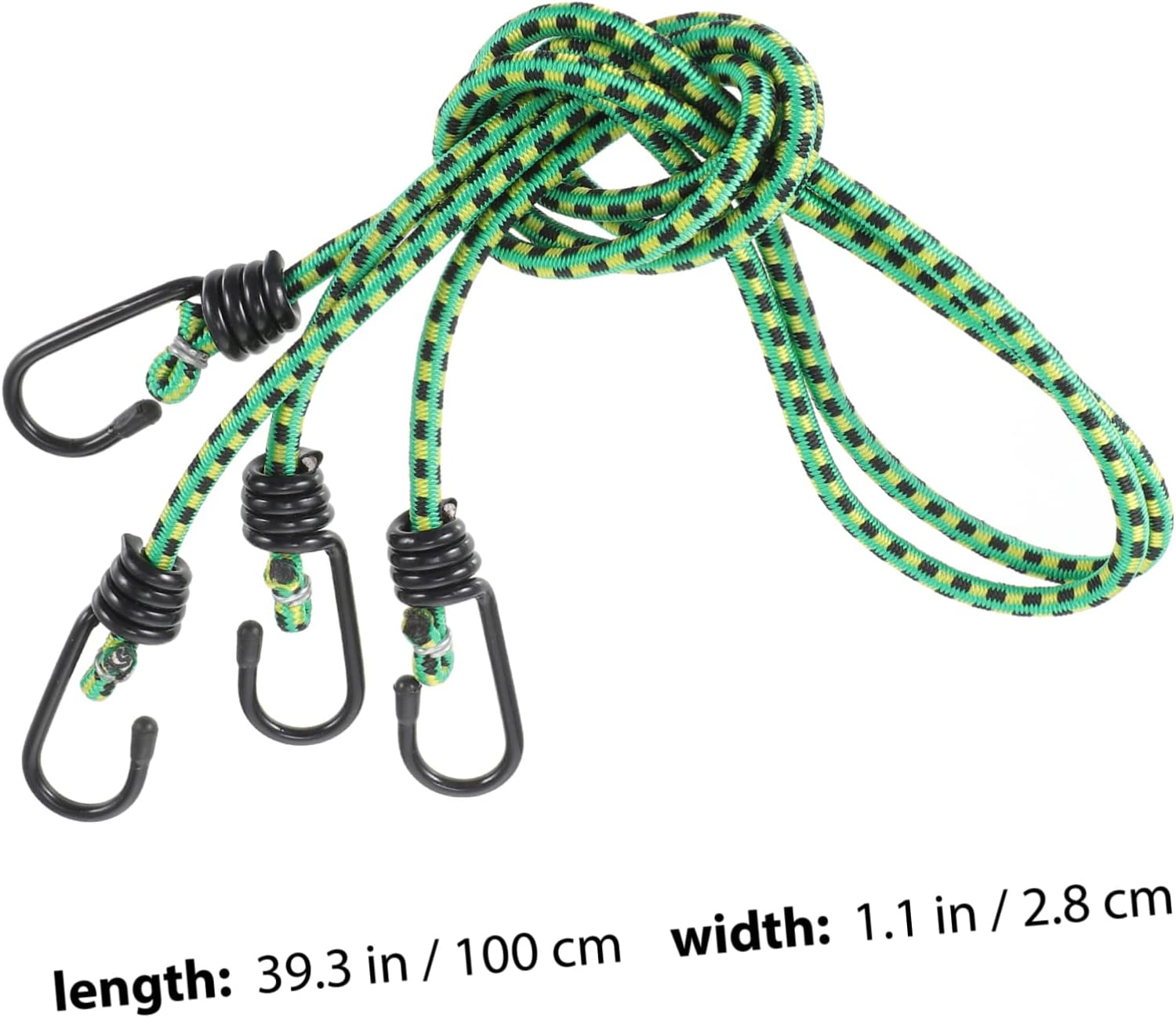 20pcs Heavy Duty Bungee Cord Set with Hooks Durable Outdoor Bungee Straps for Securing Luggage Cargo and More Mixed Versatile and Compact Storage