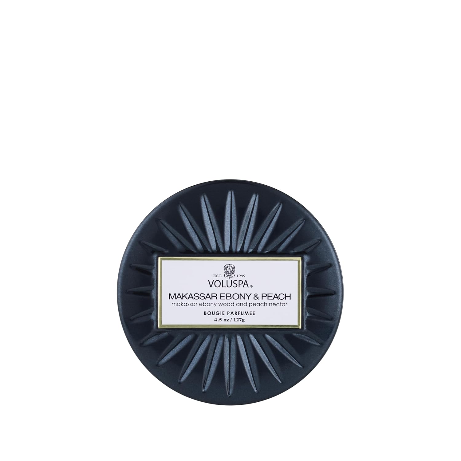 Voluspa Coconut Papaya, 3 Wick Tin Candle, 12 Ounces, 40 Hour Burn Time, Coconut Wax for Clean Burning, Handcrafted in The USA