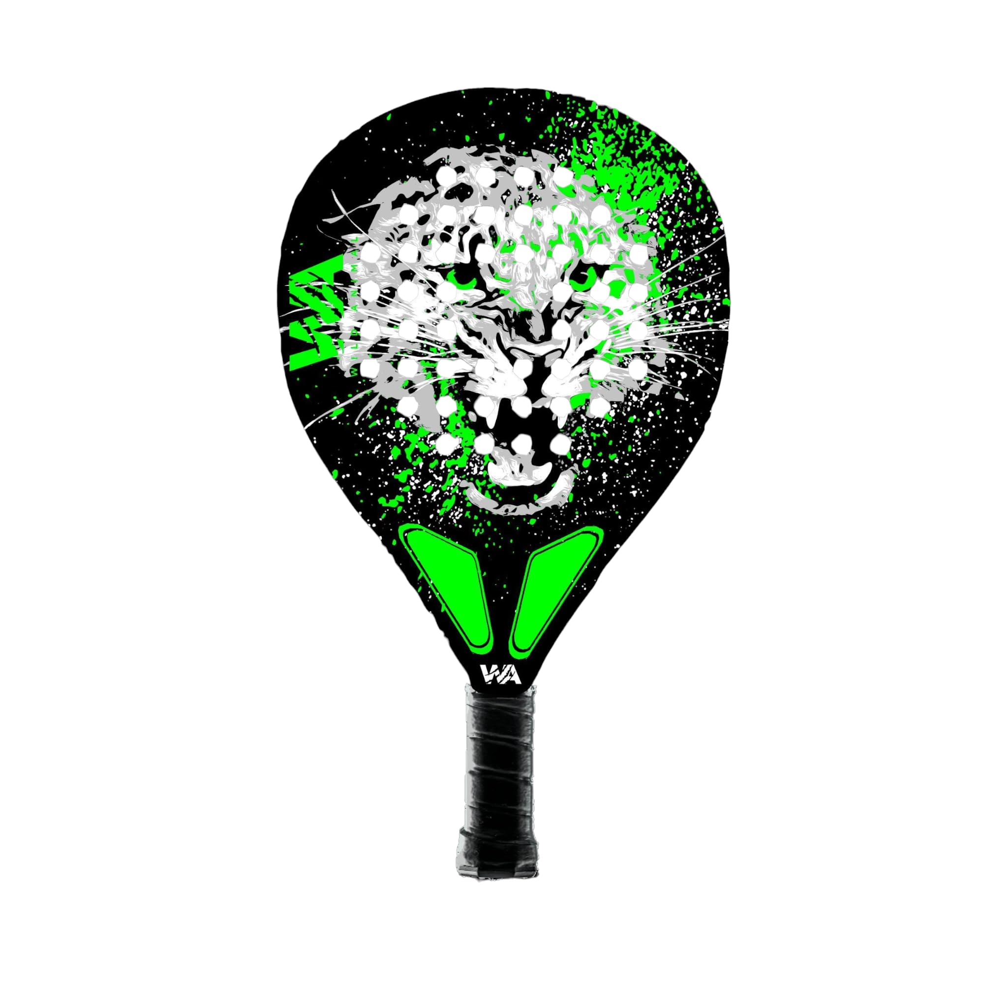 Pala de Pádel Savannah 12K Carbono - Fabricada en España - Goma MultiEva - Forma Lágrima - Nivel Intermedio y Profesional - Potencia y Control