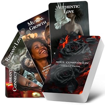 Black Love Oracle Cards, Confession of Soulmate Oracle Deck | African American Oracle Card Deck, Twin Flame Guidance, Love Relationships Reading, Emotional Healing Cards