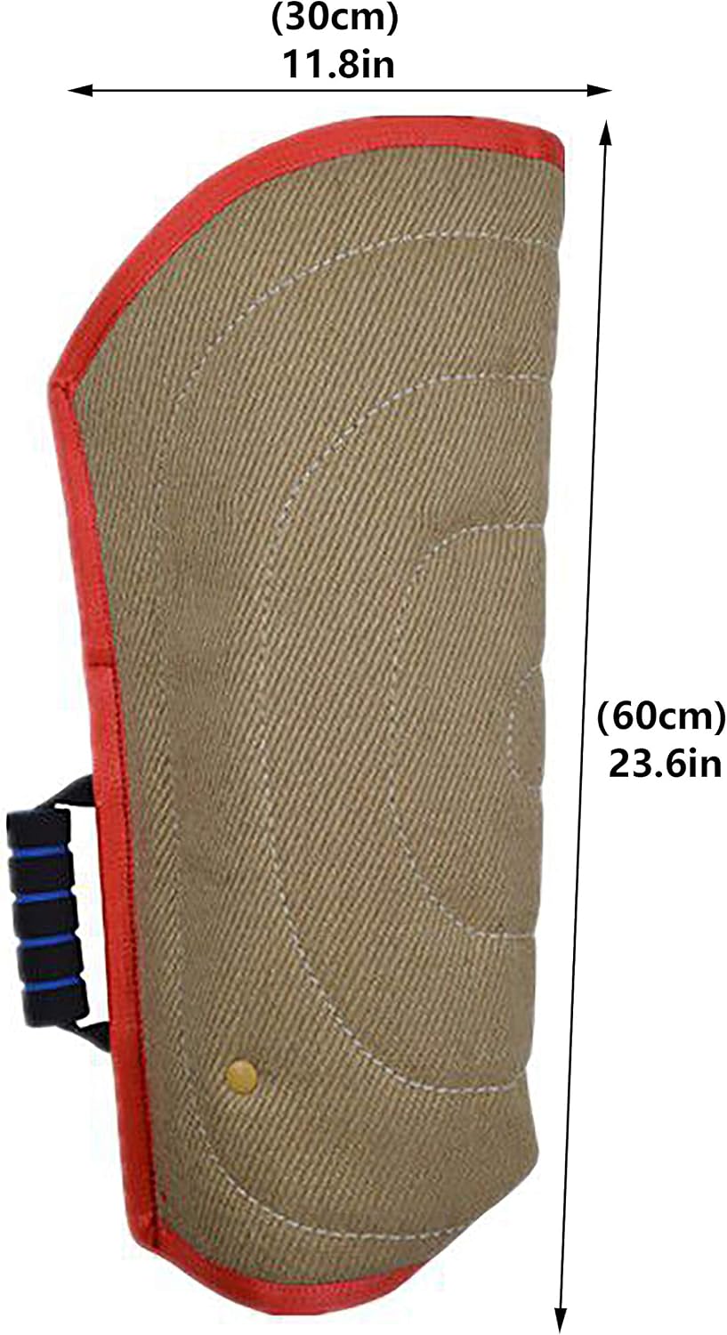 Morezi Dog Bite Sleeve Training Protection, Heavy Duty Jute Durable, Fit Pit Bull German Shepherd Mastiff, Puppy Small Dogs Training Biting Tugging Toy - Red