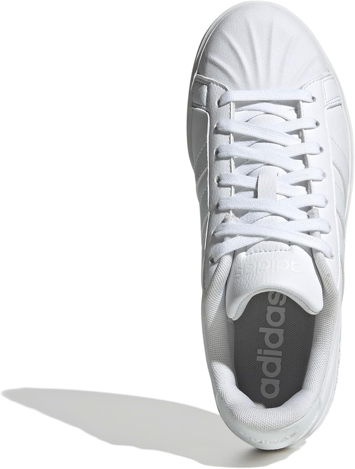 adidas Womens Streettalk Lace Up Sneakers Shoes Casual - White - Image 2