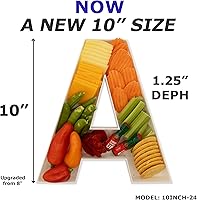 Vista 3 de Bandeja de forma de caja plástica reutilizable de 10" para exhibición de golosinas, charcutería, pop de pastel, caramelos, caja de charcutería