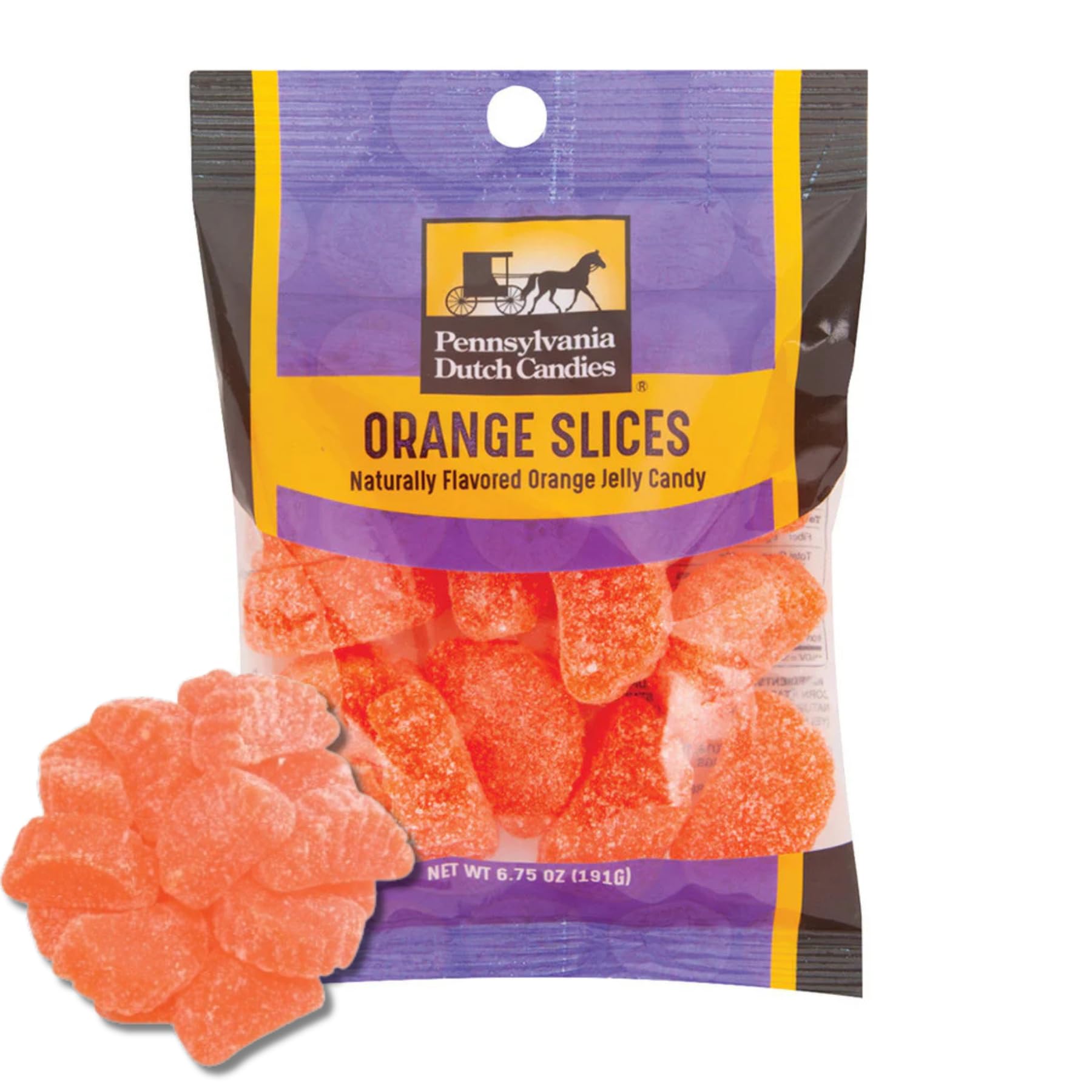 Amazon.com : Amuse Mints Penn Dutch Candy - Orange Slices - Retro
