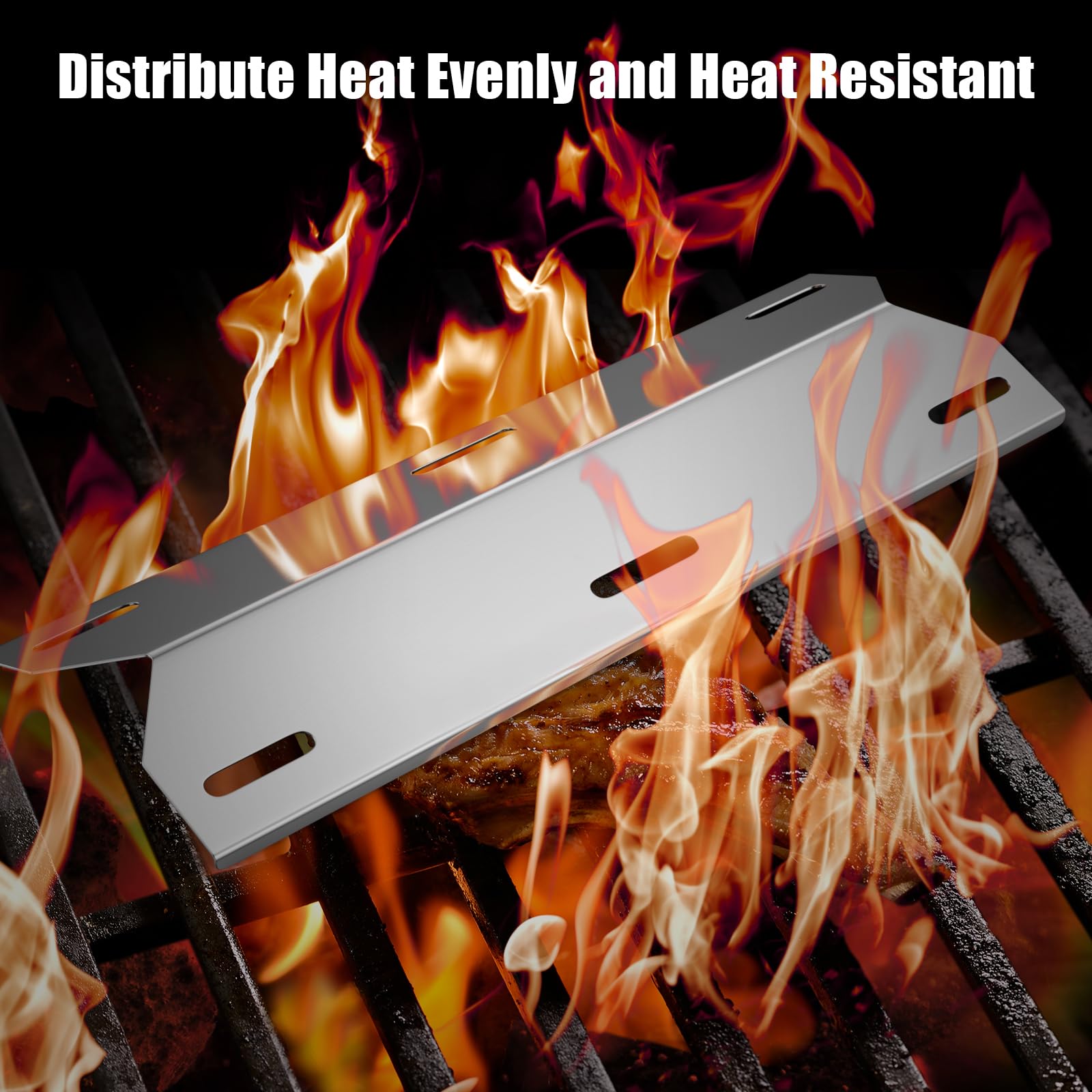 Amazon.com : BBQ-PLUS 17 3/4 Inch Stainless Steel Heat Plate