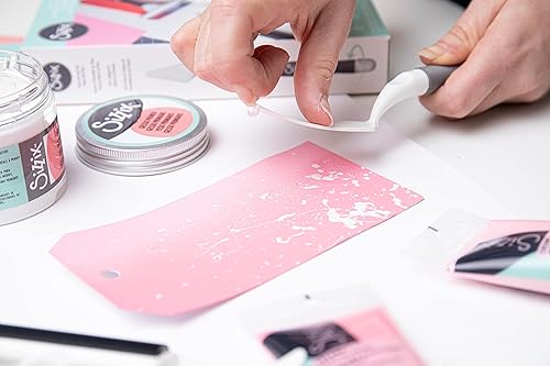 Miniatura 8 de Sizzix Juego de herramientas para manualidades de cuchillos de paleta y rodillo de soplado  Juego de pintura para pastas, pinturas, acrílicos al