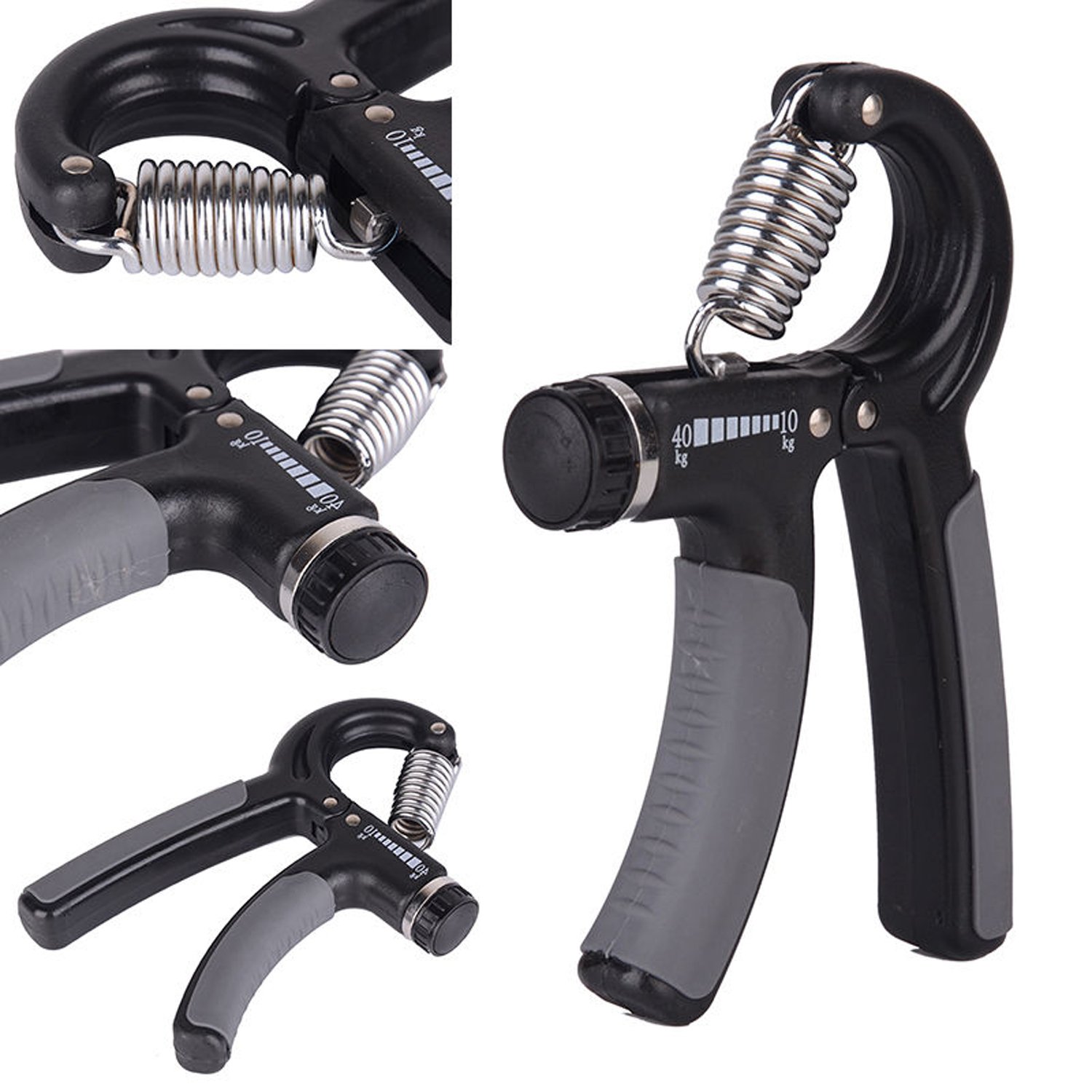 DreamPalace India Hand Gripper - Exerciser Strengthener Hand Exerciser Resistance 10Kg to 40Kg for Gym,Strong Wrist-Black (B07JNCJB6F) Amazon Price History, Amazon Price Tracker