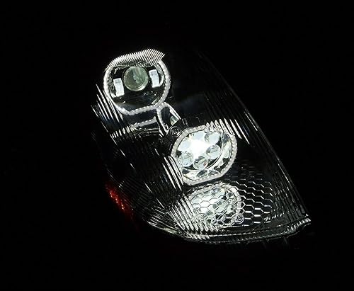 Miniatura 6 de QSC Truck Parts Faros delanteros negros de rendimiento LED completo con intermitentes secuenciales + luz antiniebla LED LH RH compatible con Volvo