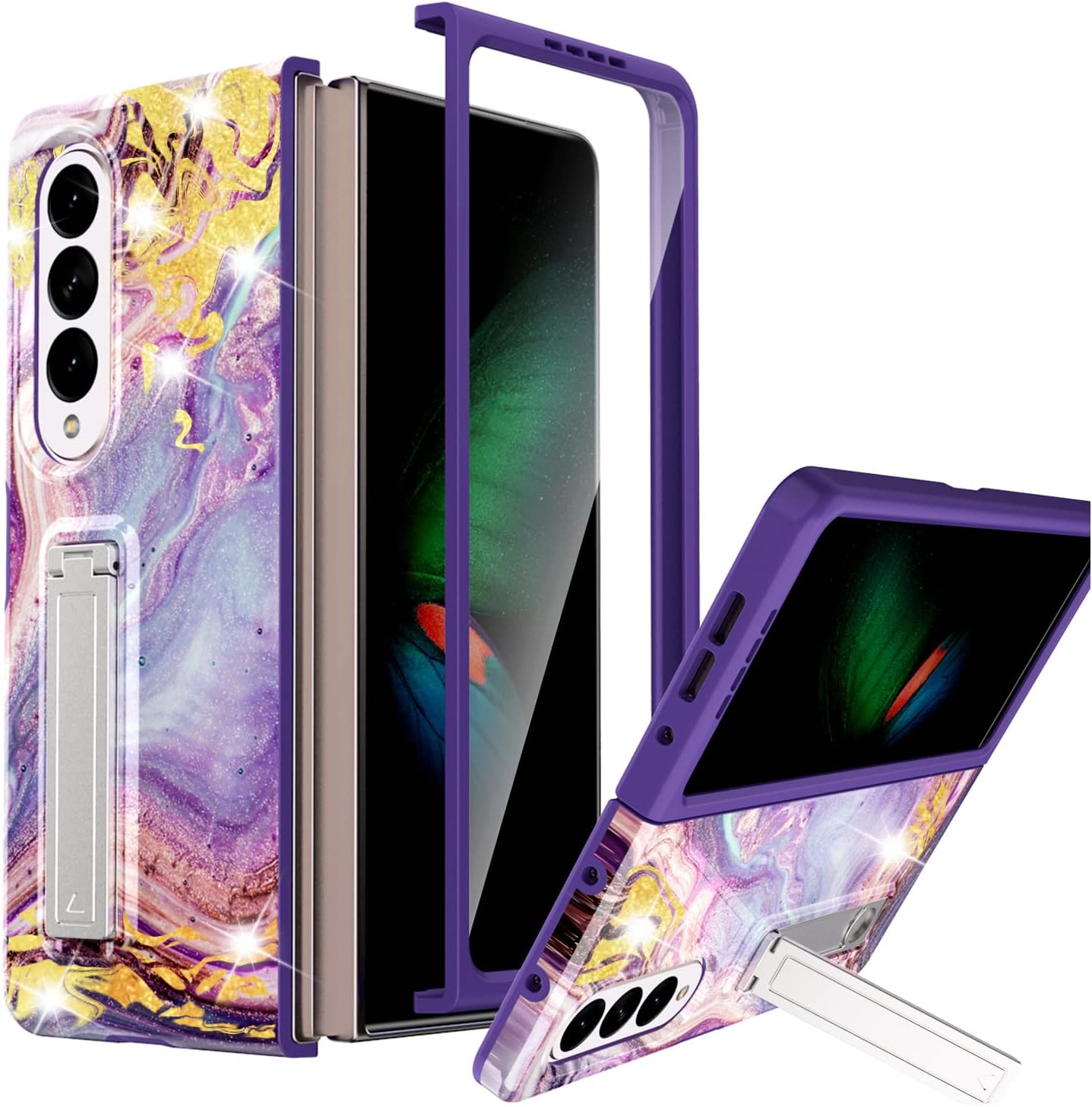 wegoodsun Case for Samsung Galaxy Z Fold 4 5G (2022),FullBody Stylish Protective