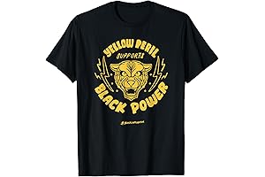 Yellow Peril Supports Black Power: Showcase Solidarity with this Bold Statement T-Shirt