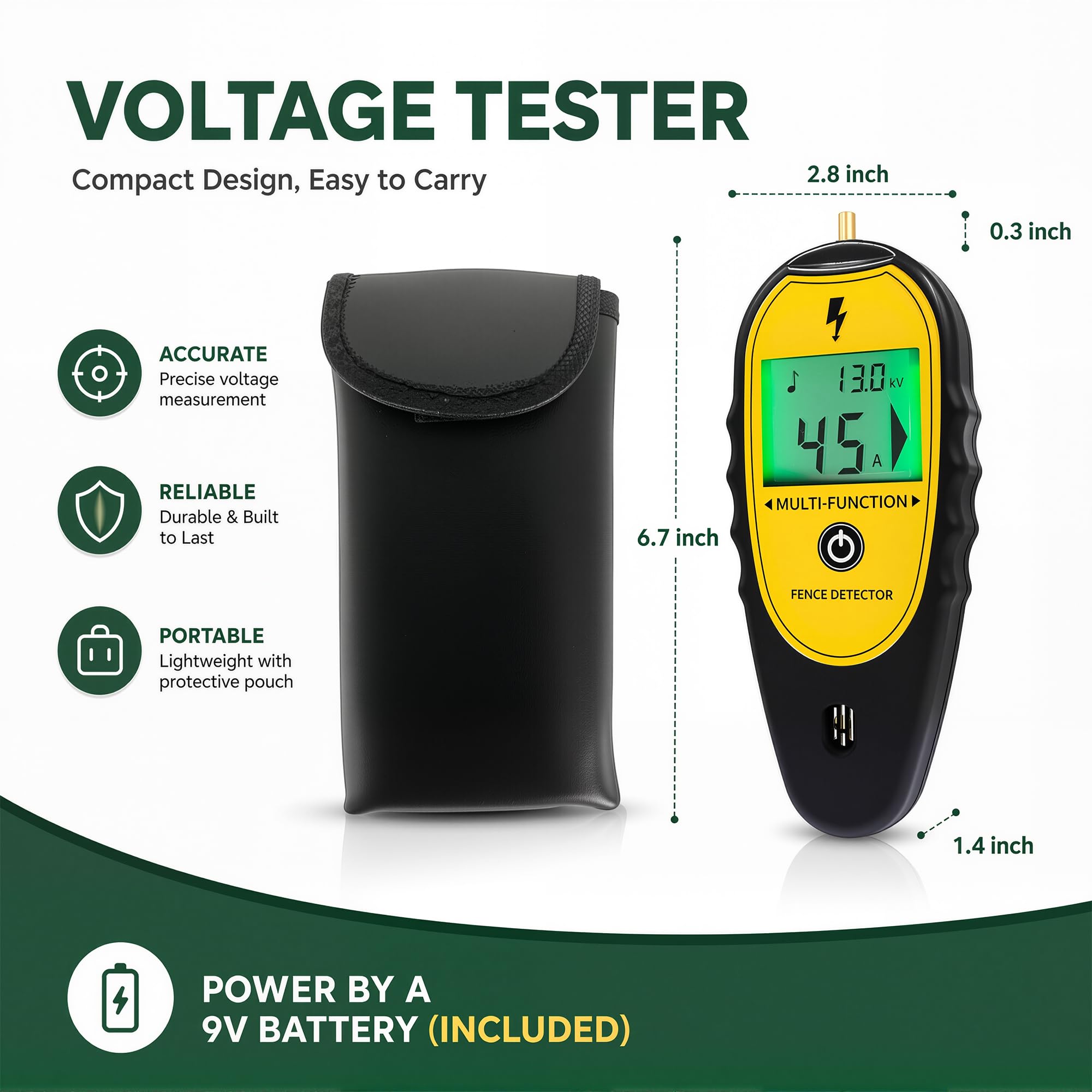 Electric Fence Tester and Fault Finder,Digital Electric Fence Tester 15kv — Amazon image 2