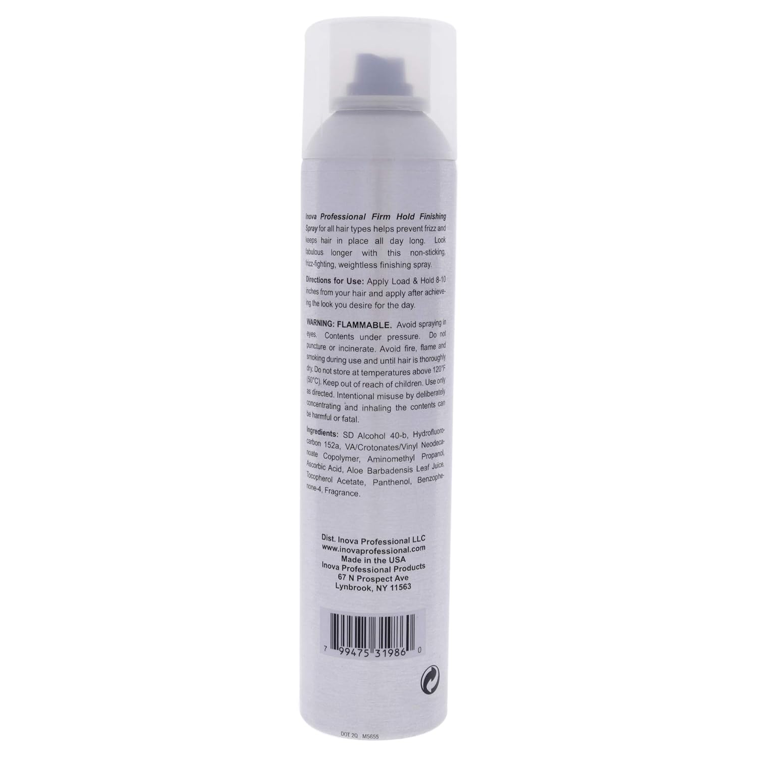 Inova Professional Style & Volume - Load & Hold Firm-Hold Hairspray, 10 Ounce