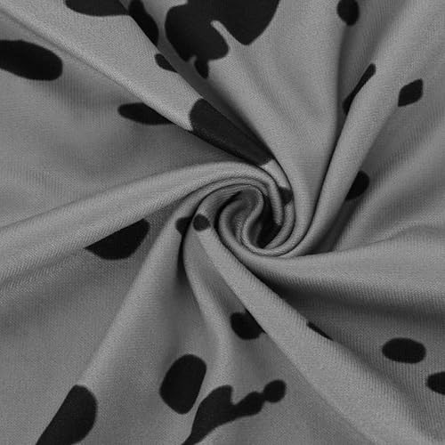 Miniatura 6 de Stessotudo Camisas de manga larga para mujer, cuello redondo, sin botones, estampado de estrellas, talla grande, ligera, casual