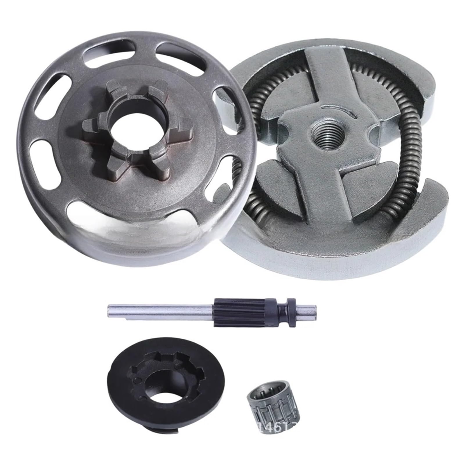 For H435 H440 Saw Oil Pump Needle Roller Replacement Garden Machinery Accessories Chainsaw Clutch Cup Assembly 6 7 Teeth(D)