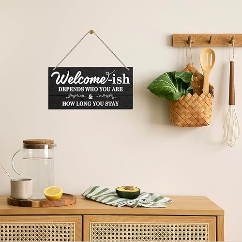 Miniatura 3 de Letreros de madera inspiradores, placa decorativa de madera para colgar, letrero rústico para puerta, arte de decoración de pared, decoración de