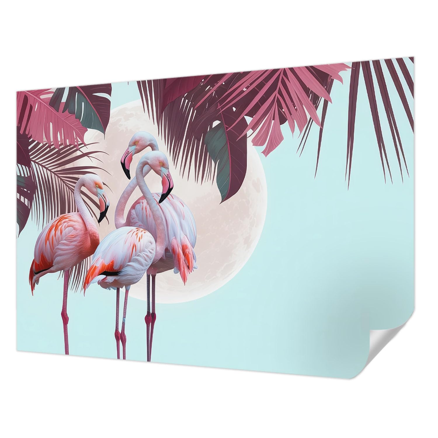 Décoration intérieure murale sans colle Tulup oiseaux exotiques